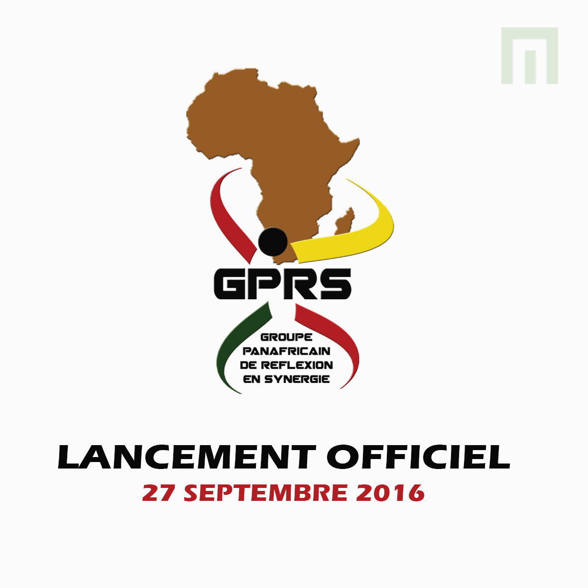 Groupe Panafricain de Rélexion en Synergie (GPRS): Lancement officiel