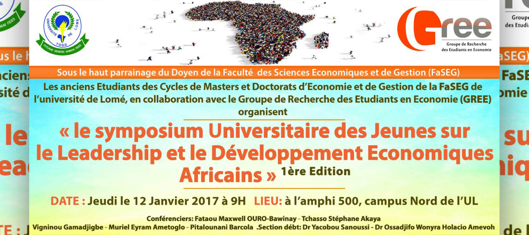 Le Premier Symposium Universitaire des Jeunes sur le Leadership et le Développement Economiques Africains