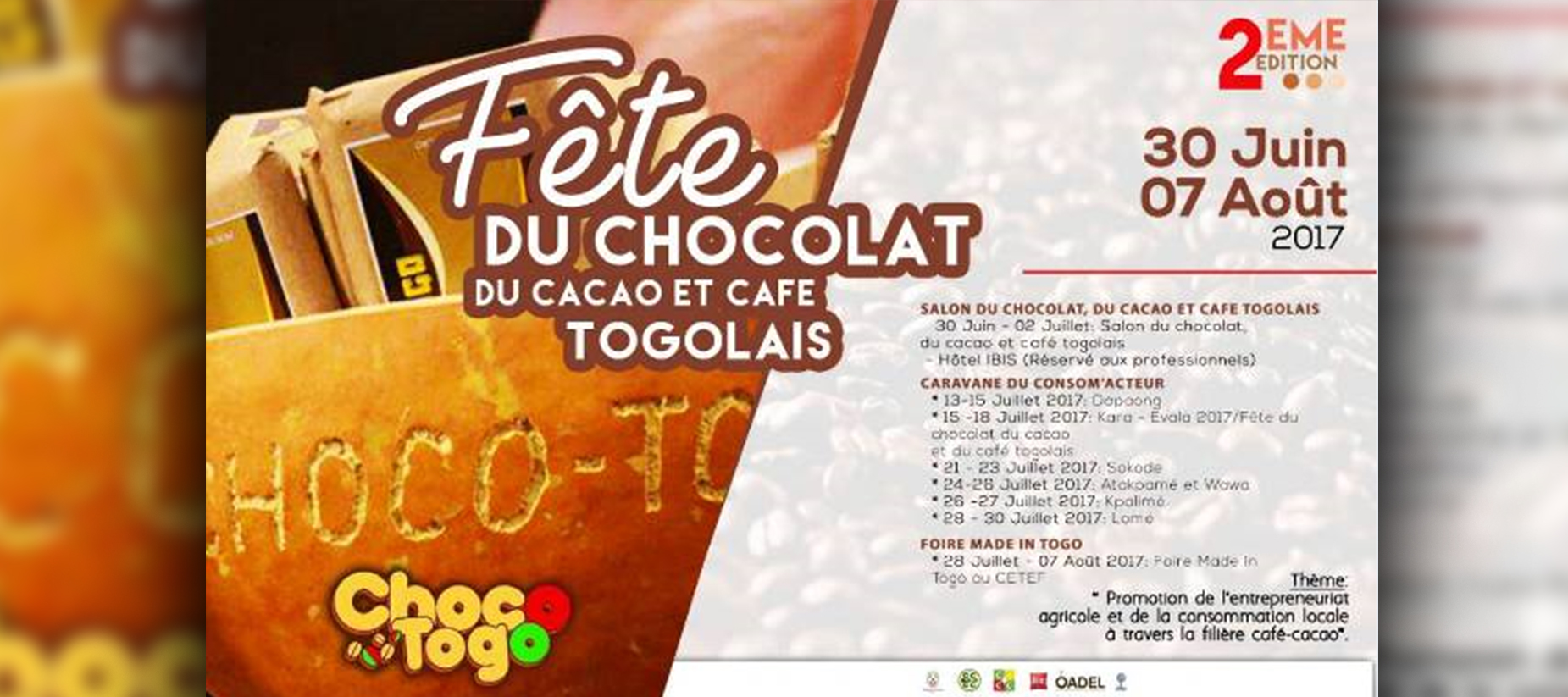 "La Fête du Chocolat, du Cacao et Café Togolais" 2ème édition
