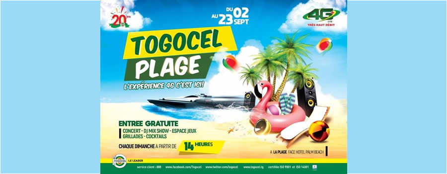Togocel Plage, Avec la 4G, surfez à volonté !