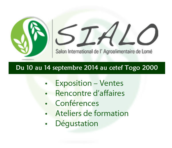 SIALO, du 10 au 14 septembre 2014 à Lomé