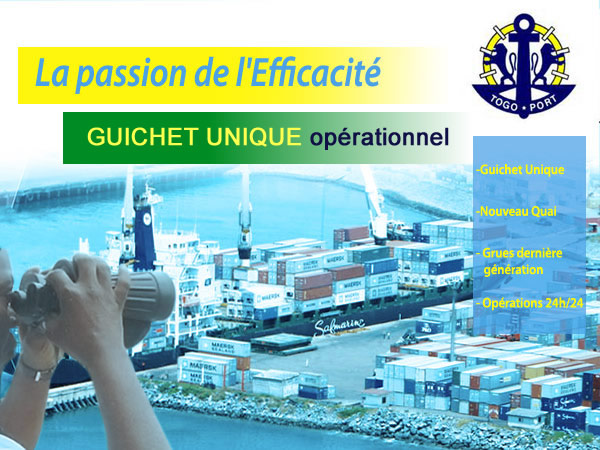 GUICHET UNIQUE AU PORT DE LOME: 2eme et 3eme phase.