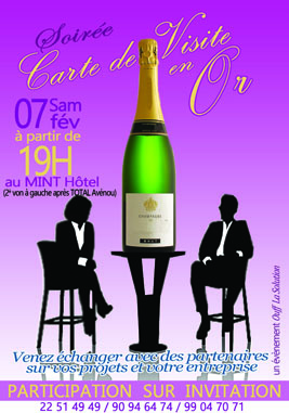 Carte de visite en Or