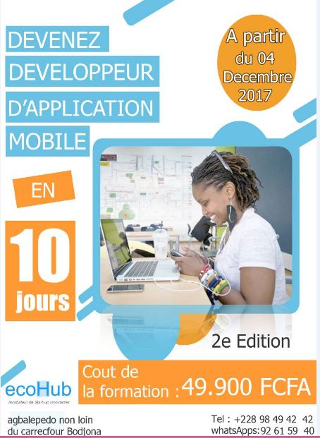 DEVENEZ DEVELOPPEUR D'APPLICATION MOBILE