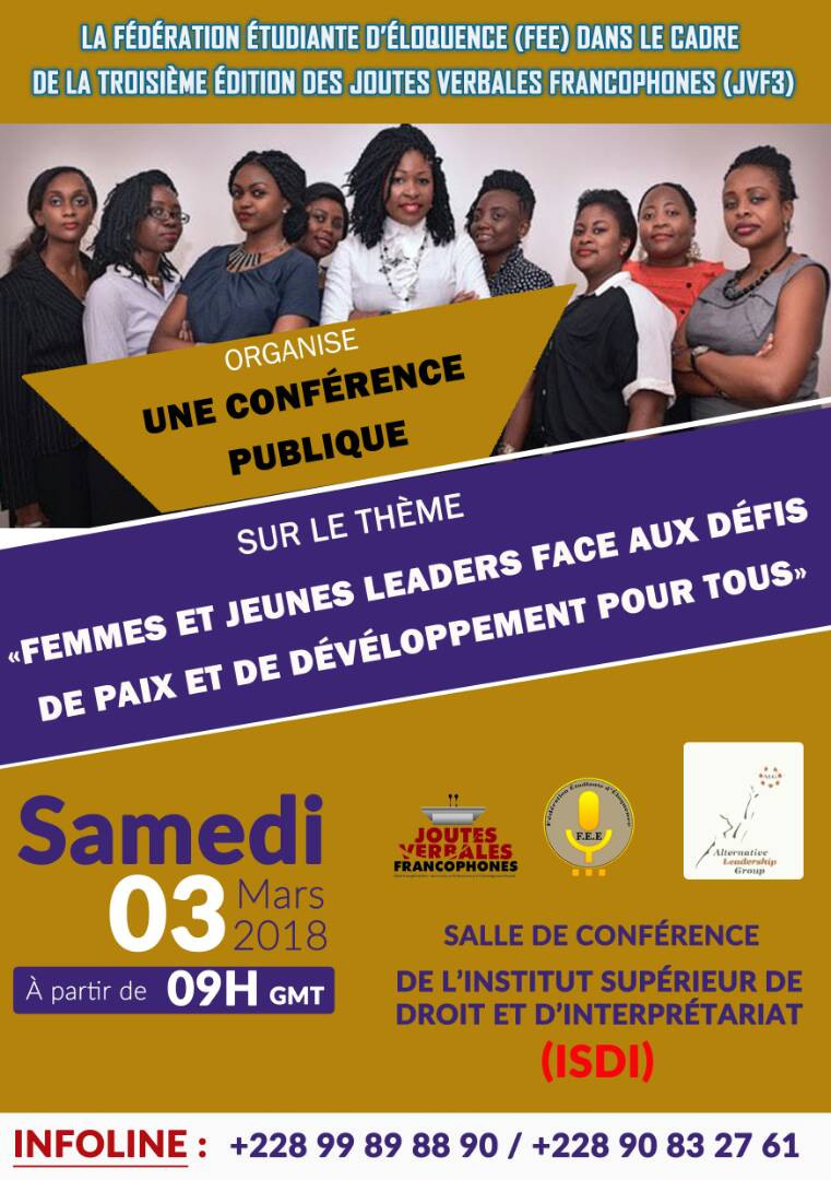«FEMMES ET JEUNES LEADERS FACE AUX DEFIS DE PAIX ET DE DEVELOPPEMENT POUR TOUS » 
