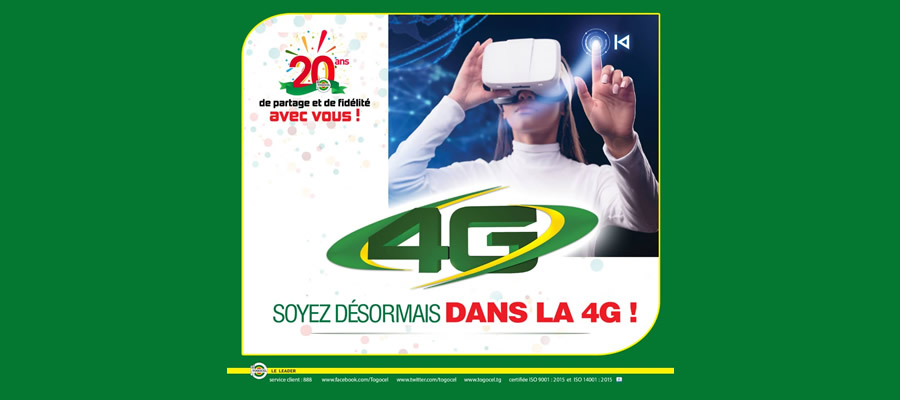 TOGO CELLULAIRE, 1ER OPÉRATEUR A LANCER LA 4G AU TOGO 