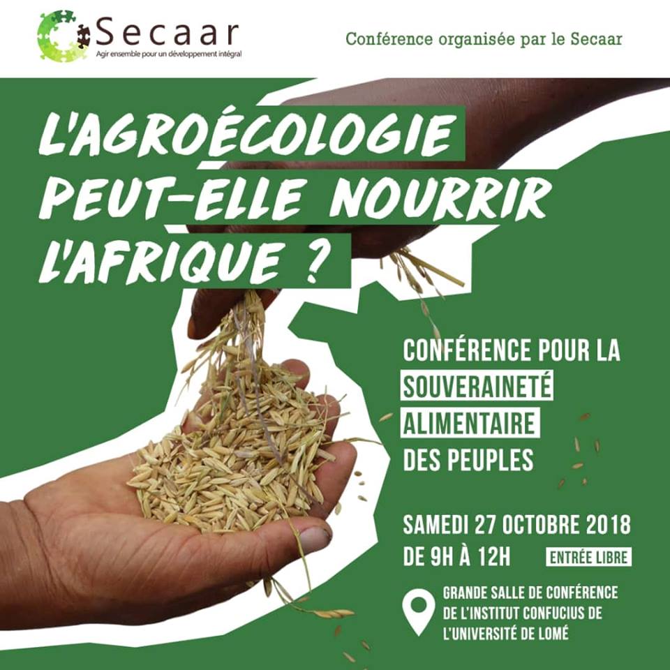 CONFERENCE SUR L’AGROECOLOGIE  A LOME (J-4)