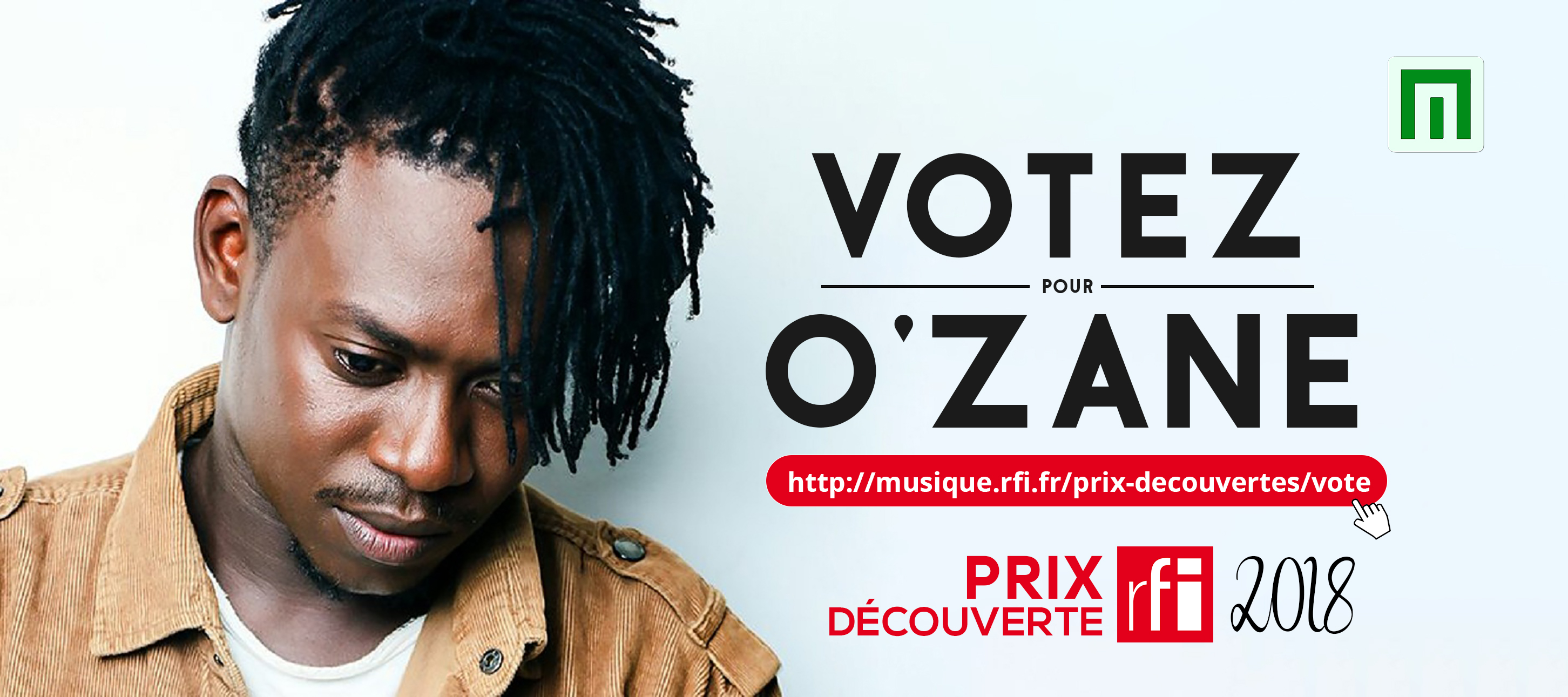 O'ZANE FINALISTE AU PRIX DÉCOUVERTE RFI 2018        