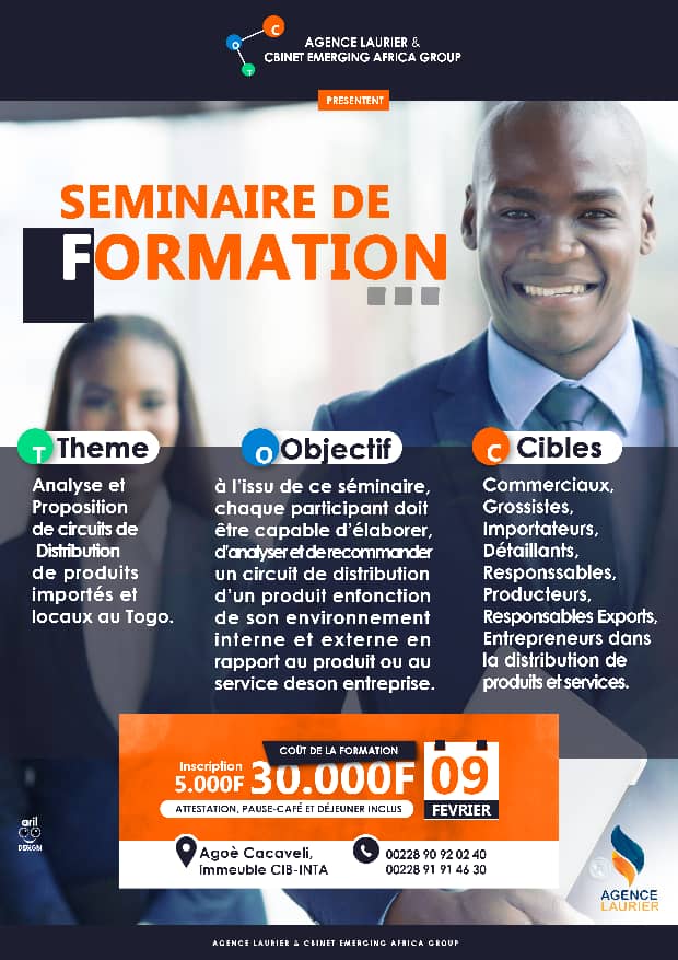 Atelier de formation sur les mécanismes d’analyses et de gestion des circuits de distributions de produits importés et locaux au Togo.