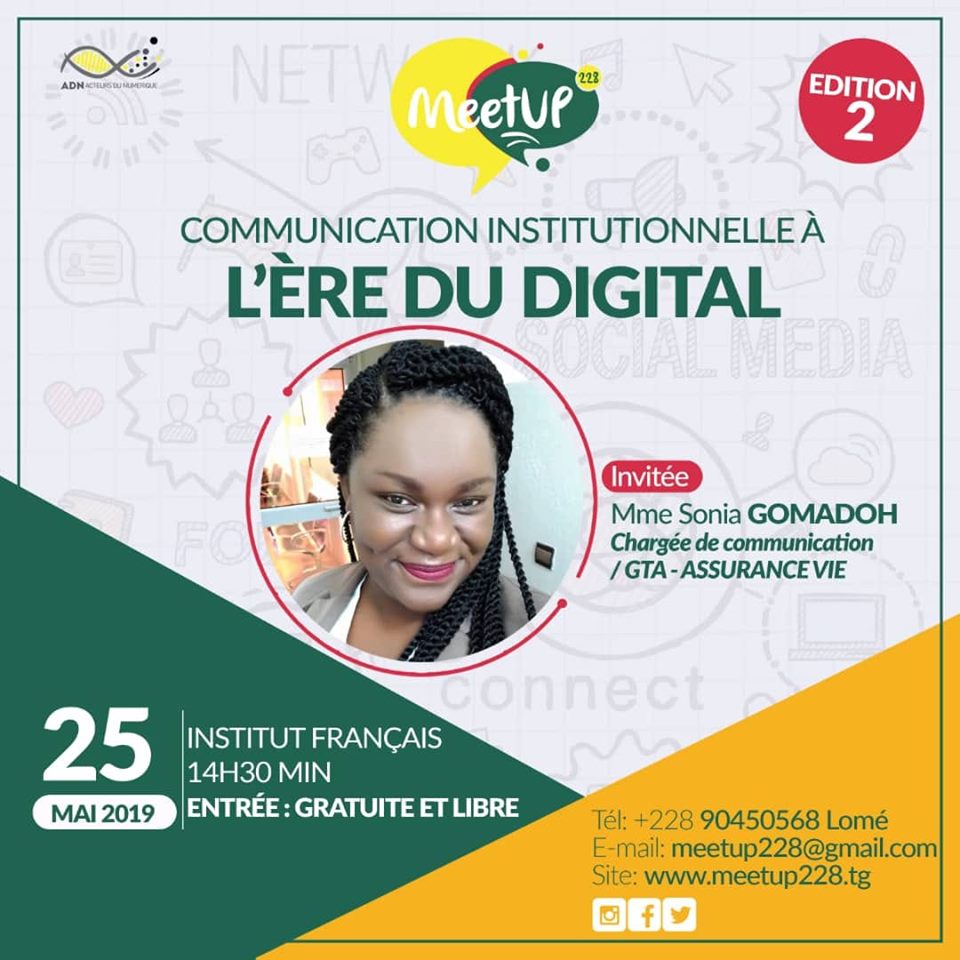 MEETUP Édition 2 :  COMMUNICATION INSTITUTIONNELLE A L’ÈRE DU DIGITAL