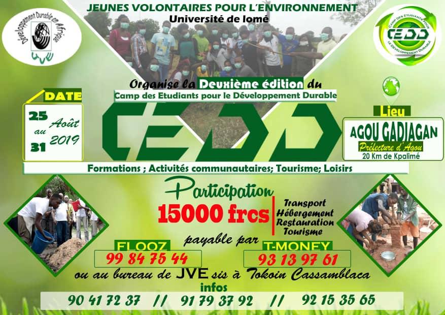 CAMP DES ETUDIANTS POUR LE DEVELOPPEMENT DURABLE EDITION 2