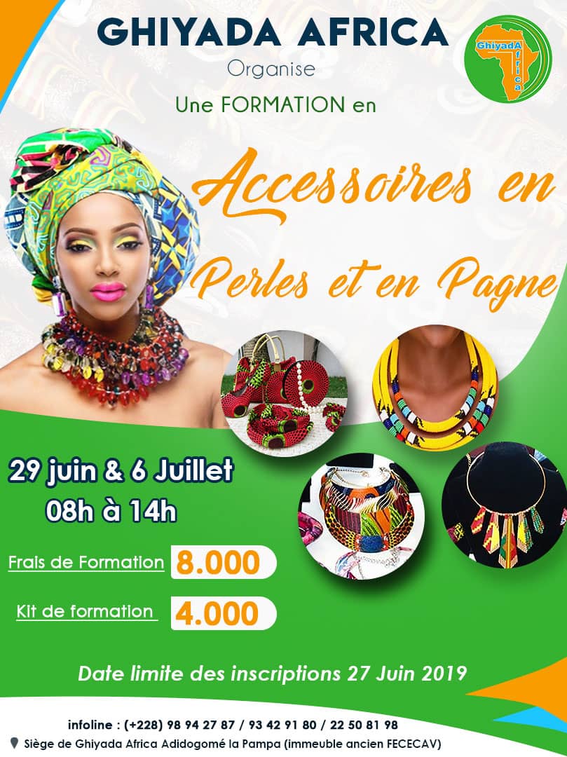 FORMATION EN ACCESSOIRES EN PERLE ET EN PAGNE