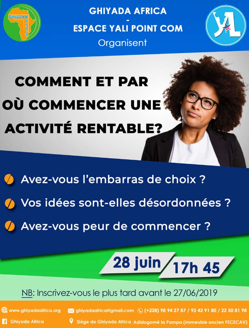 COMMENT ET PAR OÙ COMMENCER UNE ACTIVITÉ RENTABLE 