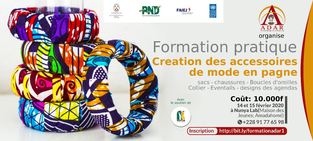 FORMATION PRATIQUE EN CREATION D'ACCESSOIRES DE MODE EN PAGNE