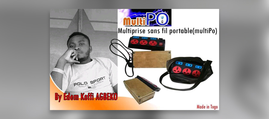 Nouvelle innovation : le Togolais Edem Koffi Agbéko fabrique une multiprise portable sans fil