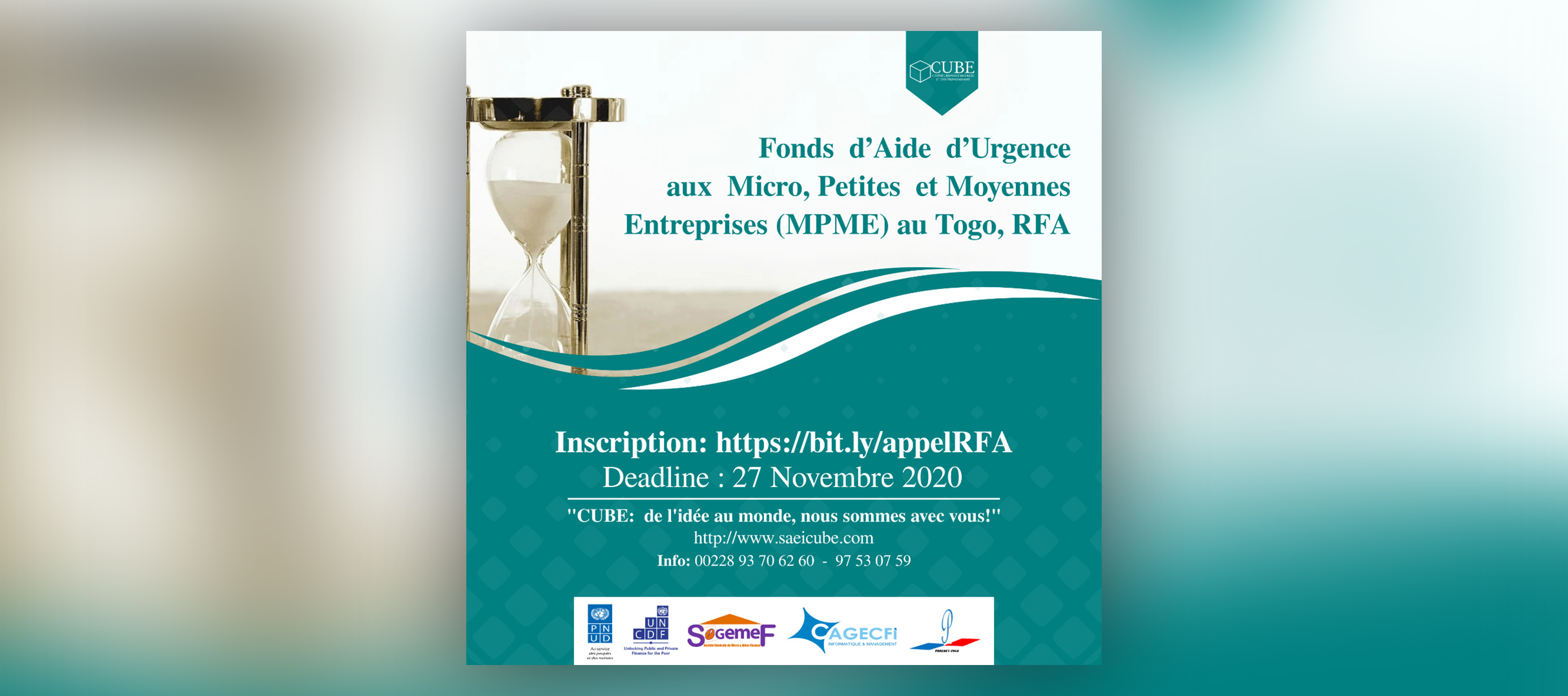 APPEL A CANDIDATURES POUR LE FONDS D'AIDE D'URGENCE AUX MICRO, PETITES ET MOYENNES ENTREPRISES (MPME) AU TOGO